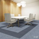 River (J&H) - 1/10 Gauge Polypropylene Bcf Flat Loop Jacquard Carpet Tile with Bitumen Backing