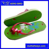 Beautiful PE Flip-Flop Slipper with Flower Decoration