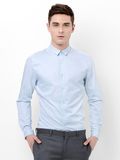 OEM Factory Price Light Blue Non-Iron Cotton Dress Shirt