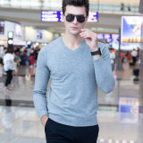 2018 New Man's V Neck Spring/Fall Sweater Pullover Colorful Long Sleeves