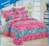 Flower Print Cotton Bedding Quilt