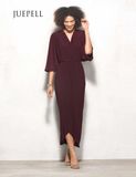 Chiffon Crepe Wrap Women Dress