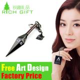 Factory Metal Airplane Zinc Alarm Alloy Keyring for Promoton Attachment