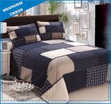 Vintage Plaid Cotton Patchwork Style Bedspread