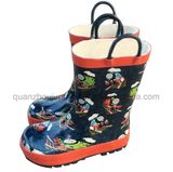 OEM Rubber Children Kids Rain Boot with Handle