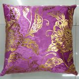 Metallic/Flock Printed Decorative Pillow Metallic Print Cushion (XPL-34)