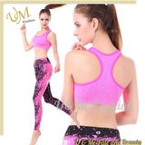 Women's Athletic Workout Yoga Legging and Sports Bra Set