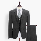 Man Check Suit Western Style Business Men's Tuxedo Men's Suits