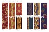 Machine Made Wall to Wall Wilton Corridor Carpets for Hotel