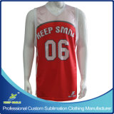 Custom Made Full Sublimation Premium Basketball Single Ply Reversible Vest