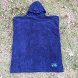 Navy Microfiber Adult and Kids Hooded Beach Towel