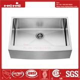 Stainless Steel Radius Apron Front Single Bowl Handmade Sink