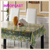 Hot Sales PVC Printed Transparent Table Cloths (TT0224)