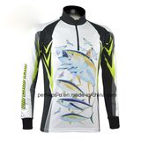 Quick-Drying Sublimation Printing Fishing Jersey with Zipper Placket