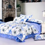 Printed 3 Pieces Cotton Duvet Cover Bedding Set