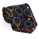 100% Silk Polyester Custom Made Fancy Printed Necktie (NT-014)