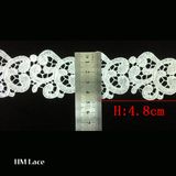 4.8cm Cotton Guipure Lace Trim, African Cord Lace Trim, Cotton Lace Trim Wholesale Cloud Motif L009