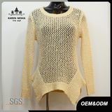 Women Fall Asymmetric Hem Pullover Sweater