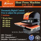 Digital Pneumatic Non-Woven Fabrics Swim Wear Clothes T-Shirt Dress 2 Stations Flatbed Printer