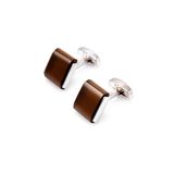 Fashion Women Black Simple Jewelry Sliver Girl's Men Cufflinks