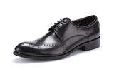 Cow Leather Derby Shoes Mens Black Formal Dress Shoes