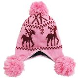 Womens Knit Beanie Hat Ear Flaps POM POM Hat