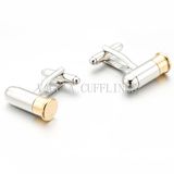 Silver&Gold Plated Pistol Cartridge Funny Cuff Links 716