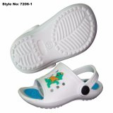 Green EVA Open Toe Kids Sandals, Durable Child Sandals