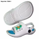 Green EVA Open Toe Kids Sandals, Durable Child Sandals