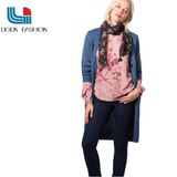 Women's Long Sleeve Knitted Cardigan with Button