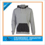 Mens Fancy Pullover Hoodies with Two Color Fabric