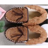 Hand Made Casual Shoes for Men with Kangaroo Skin Fur