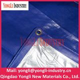 UV Treated Blue Silver Ready Made PE Tarpaulin with PP Rope and Aluminum Eyelet