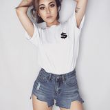 Simple Fashion Custom Women White Blank Cotton Modal Cropped T-Shirt