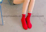 Fashion Letter Prnited Breathable Cotton Socks