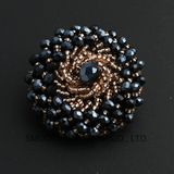 Fashion Decorate Button Rhinestone String of Beads Button Lady Clothing