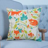Digital Print Decorative Cushion/Pillow with Fox Pattern (MX-15A)