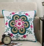 Wholesale Competitive Quality& Price 100% Cotton Embroidered Cushion