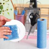 Multipurpose Tear off Point Roll Dishcloth Nonwoven Microfiber