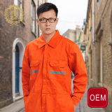 OEM Orange Safety Pilot Coverall, Strong Polyester Cotton Fabric Airline Pilot Workwear Uniform