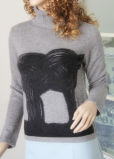 Ladies' High Neck Pullover with Printing Cprp1106L
