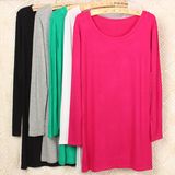 Bamboo Spandex Fiber Sexy Ladies Long Sleeves T Shirt