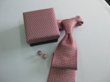 Pink Colour Men's Fashion Necktie with Gift Box