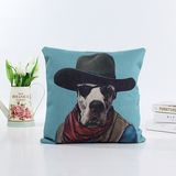 Decorative Faux Linen Transfer Print Cushion Fashion Pillow (LPL-125)
