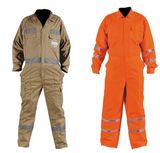 100% Cotton Safety Relfective Coveralls with Hi-Vis Tape