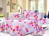 Poly/Cotton Printed King Fitted Bedspread Patchwork Bedding Set T/C50/50