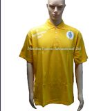 100% Polyester Promotional Cheap Yellow Polo Shirt with Logo