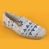 2017 Casual Slip on Jute Loafer Smoking Canvas Flat Espadrilles Shoes
