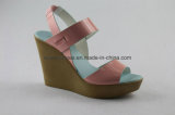 Contrast Design Wedge Women Fashion Sandal Women Shoes