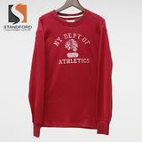 Wholesale Custom Logo Mens Winter Long Sleeve Fleece Tshirt